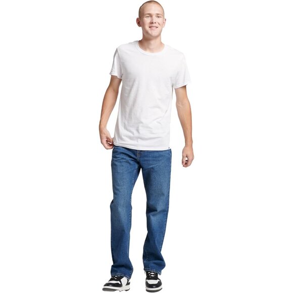 Russell Athletic Men's White Imported Pull On Dri-power Short Sleeve Tees - Picture 2 of 4